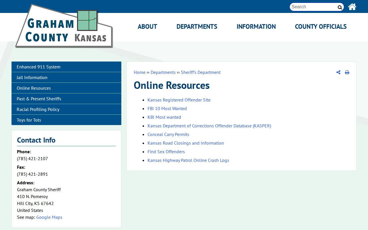 Graham County release records official online resources